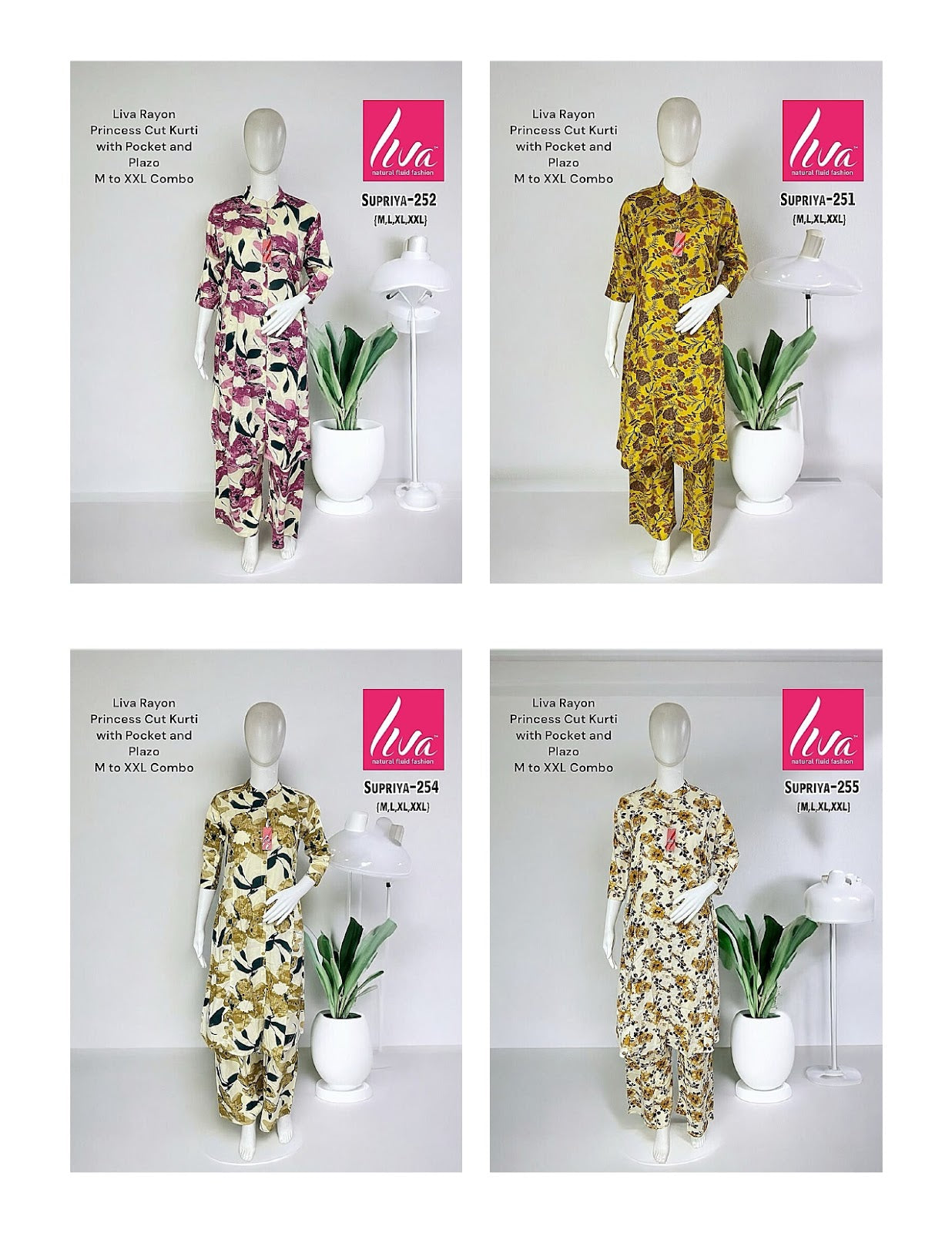 Liva Supriya Ayg Rayon Co Ord Set Exporter Ahmedabad