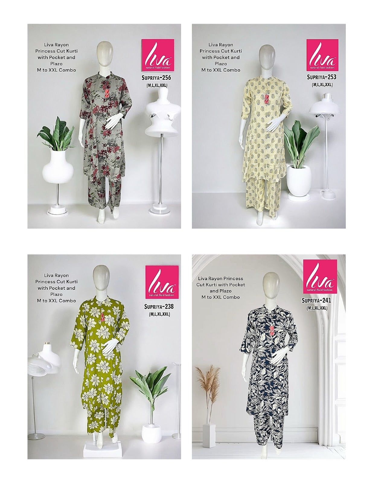 Liva Supriya Ayg Rayon Co Ord Set Exporter Ahmedabad