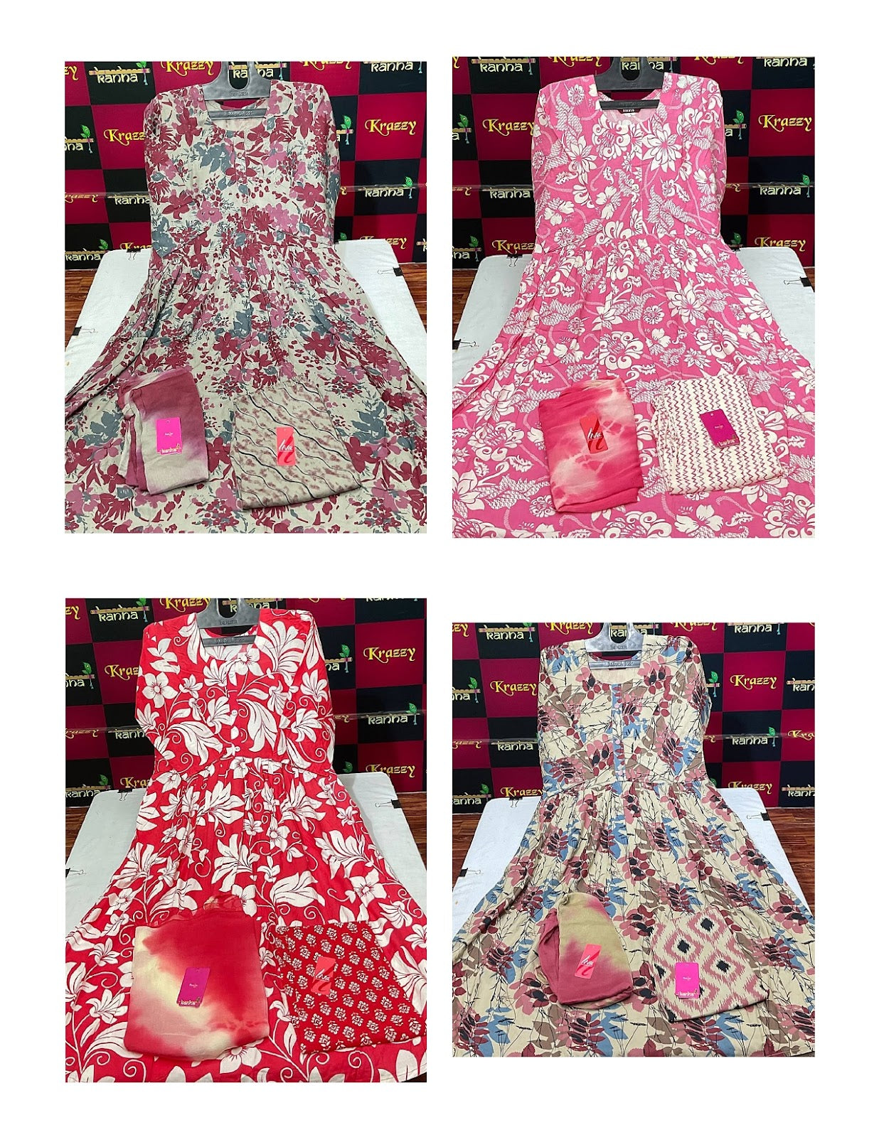 Liva Youtube 150725 Kanha Reyon Readymade Anarkali Suits Exporter Gujarat