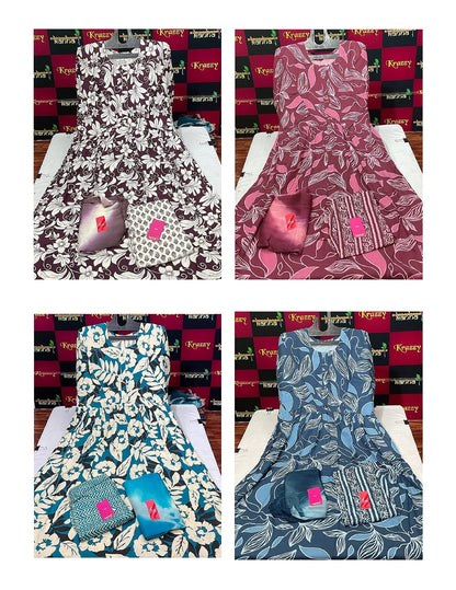 Liva Youtube 150725 Kanha Reyon Readymade Anarkali Suits Exporter Gujarat