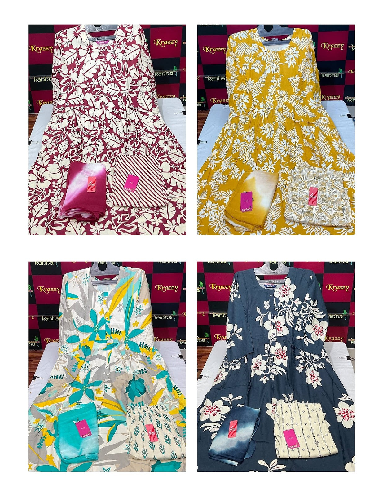 Liva Youtube 2808 Kanha Reyon Readymade Anarkali Suits Wholesaler Gujarat