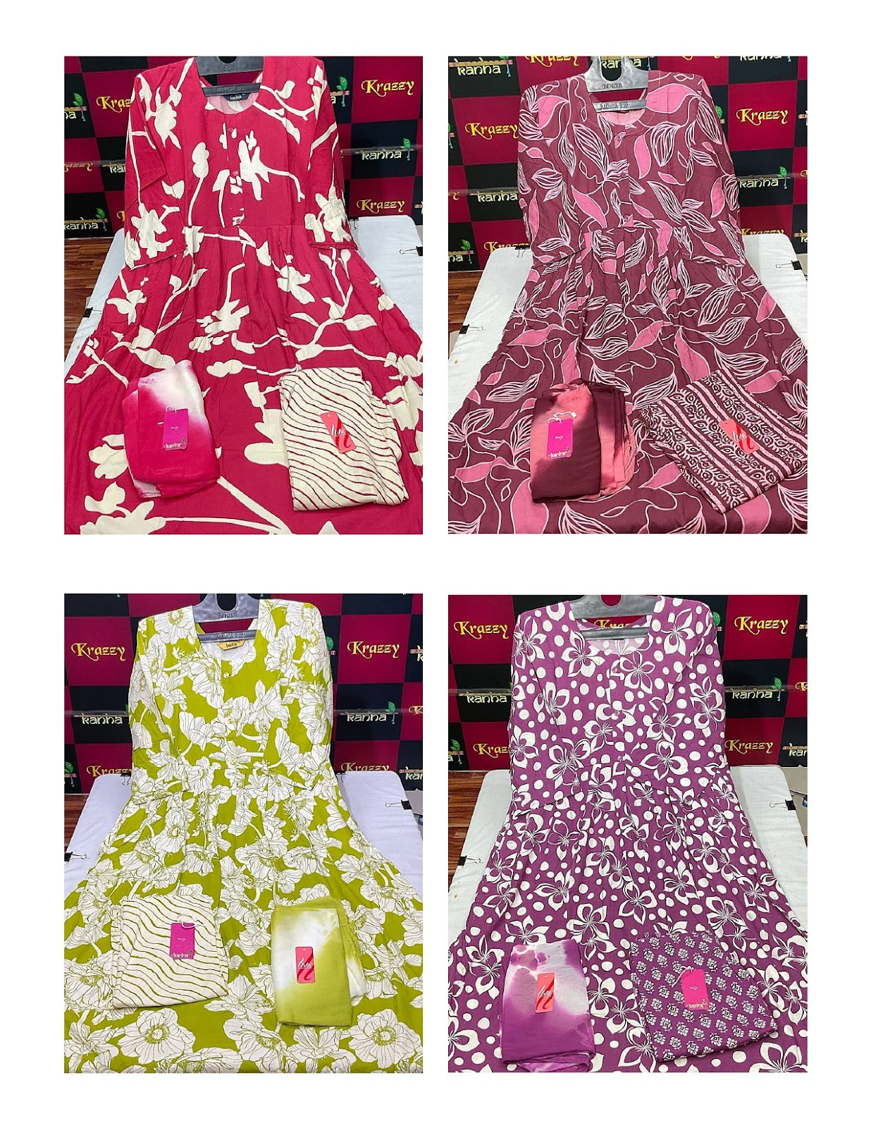 Liva Youtube 2808 Kanha Reyon Readymade Anarkali Suits Wholesaler Gujarat