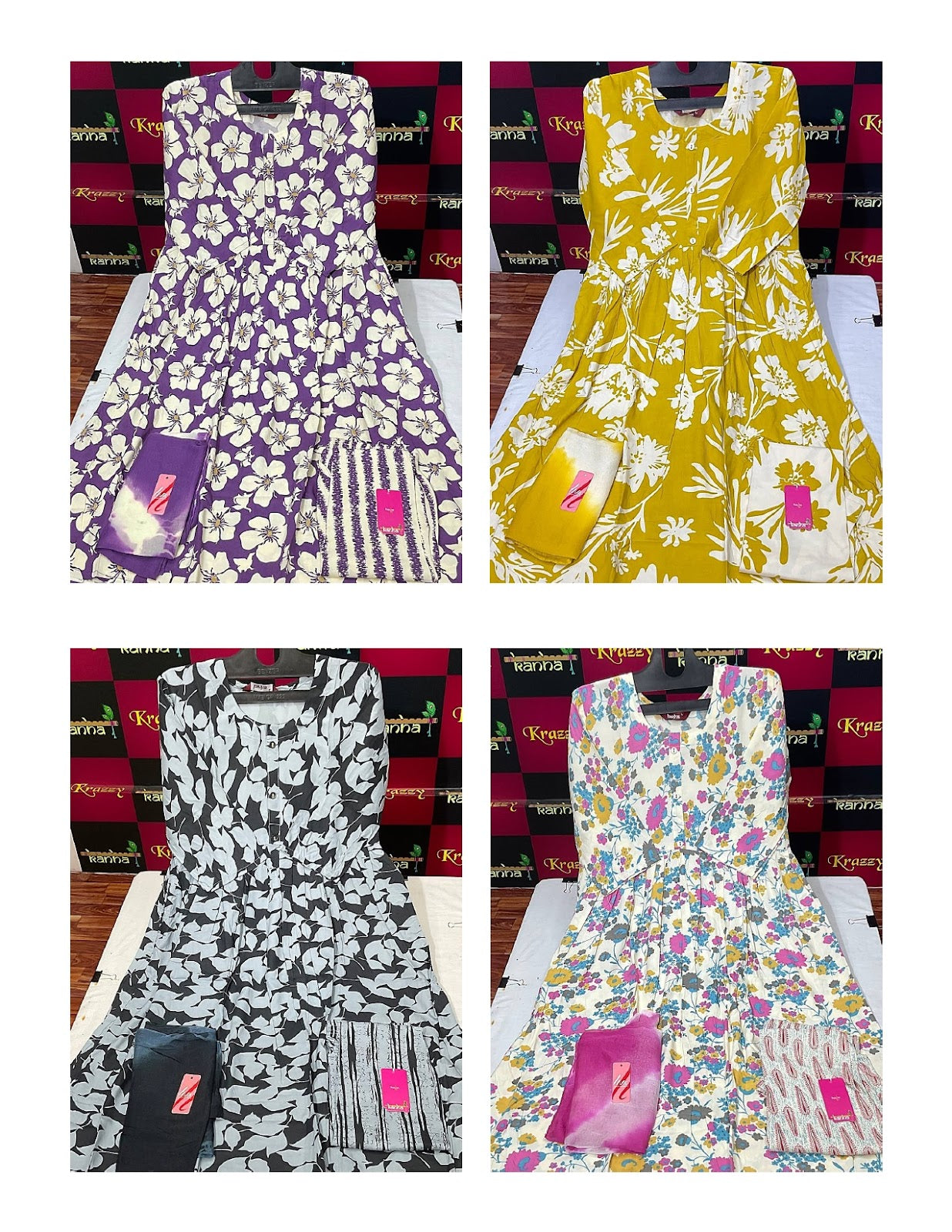 Liva Youtube With Pokcet Kanha Reyon Readymade Anarkali Suits Wholesaler