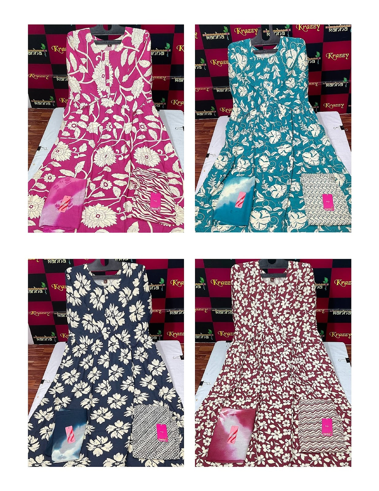 Liva Youtube With Pokcet Kanha Reyon Readymade Anarkali Suits Wholesaler