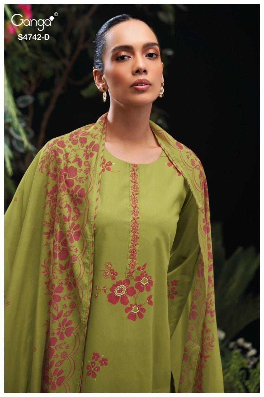 Livara S4742 Ganga Cotton Plazzo Style Suits Wholesaler India