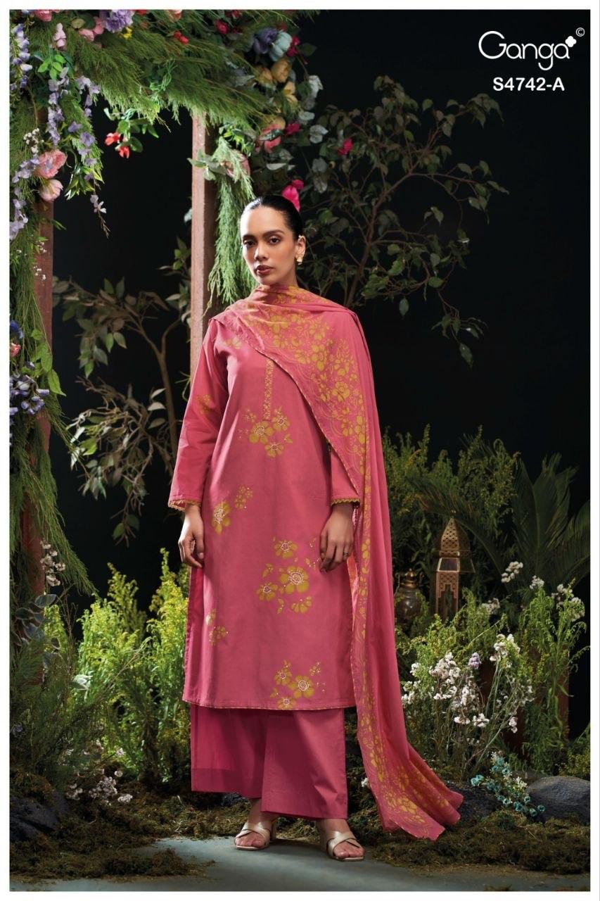 Livara S4742 Ganga Cotton Plazzo Style Suits Wholesaler India