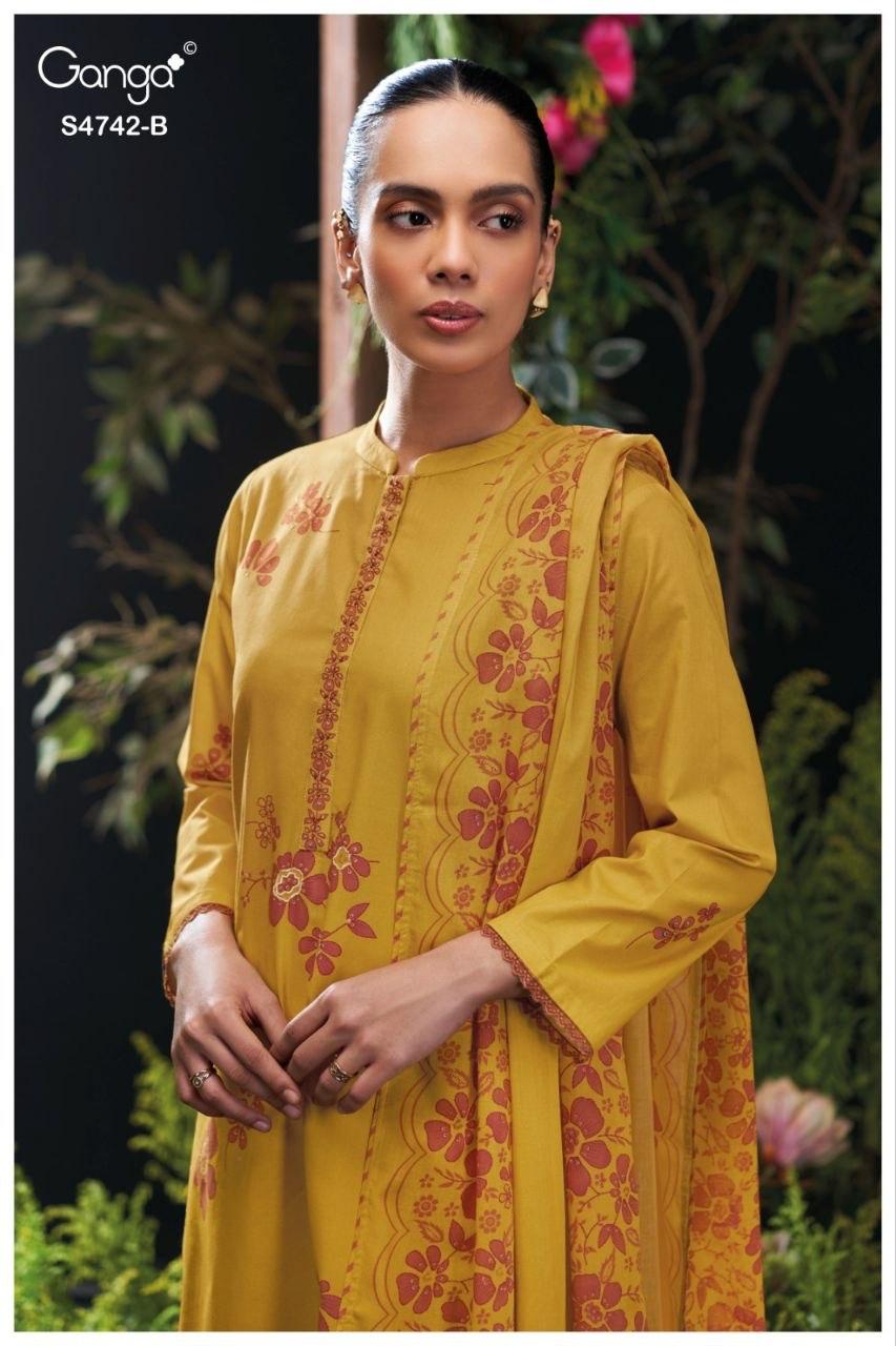 Livara S4742 Ganga Cotton Plazzo Style Suits Wholesaler India