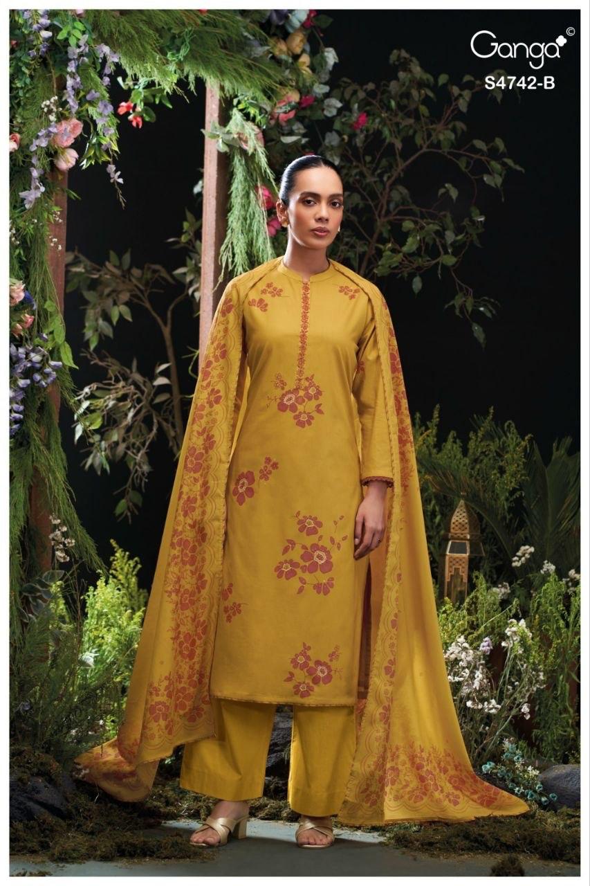 Livara S4742 Ganga Cotton Plazzo Style Suits Wholesaler India