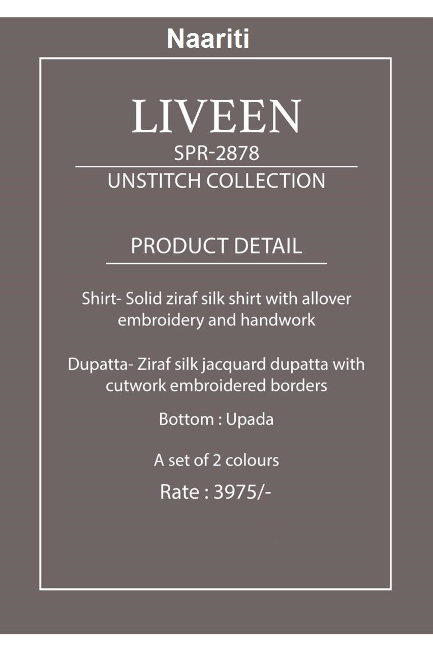 Liveen 2878 Naariti Silk Pant Style Suits Exporter India