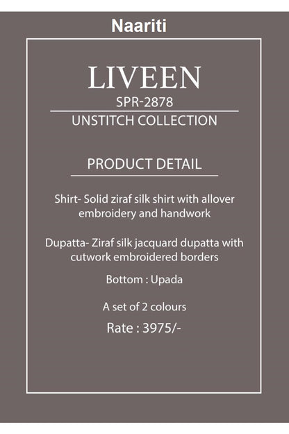 Liveen 2878 Naariti Silk Pant Style Suits Exporter India