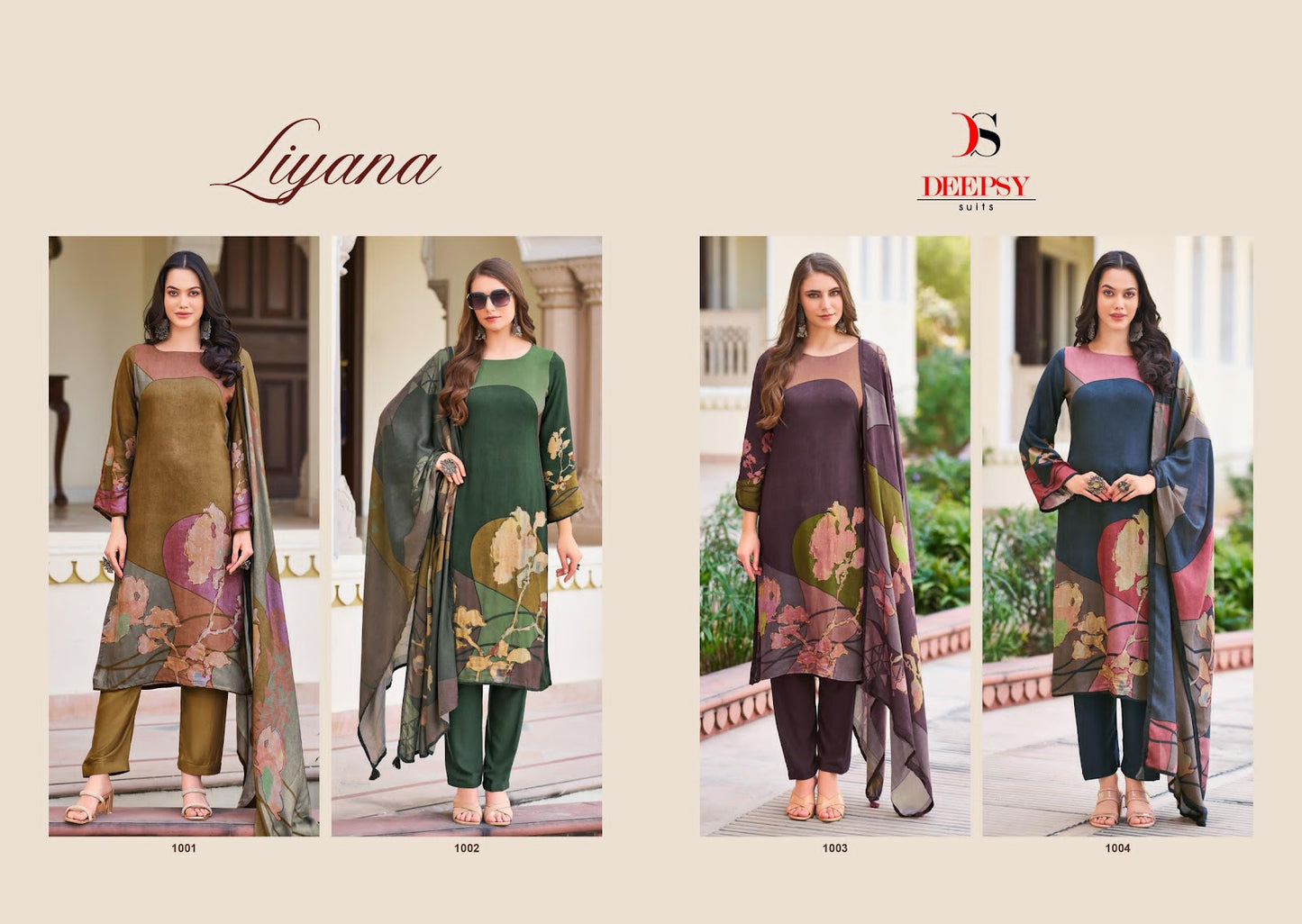 Liyana Deepsy Viscose Pashmina Suits Wholesaler Gujarat