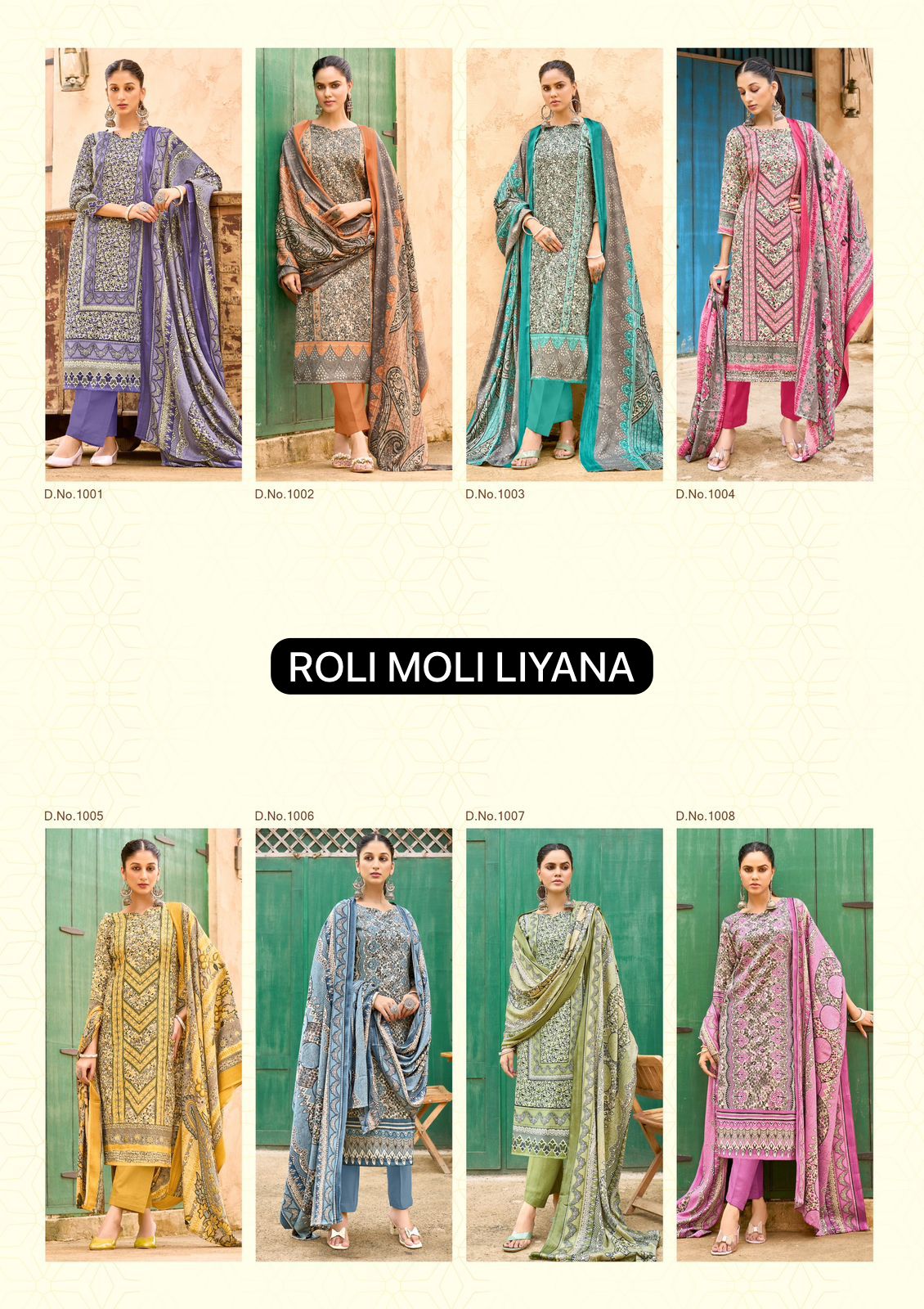 Liyana Roli Moli Pashmina Suits Exporter India