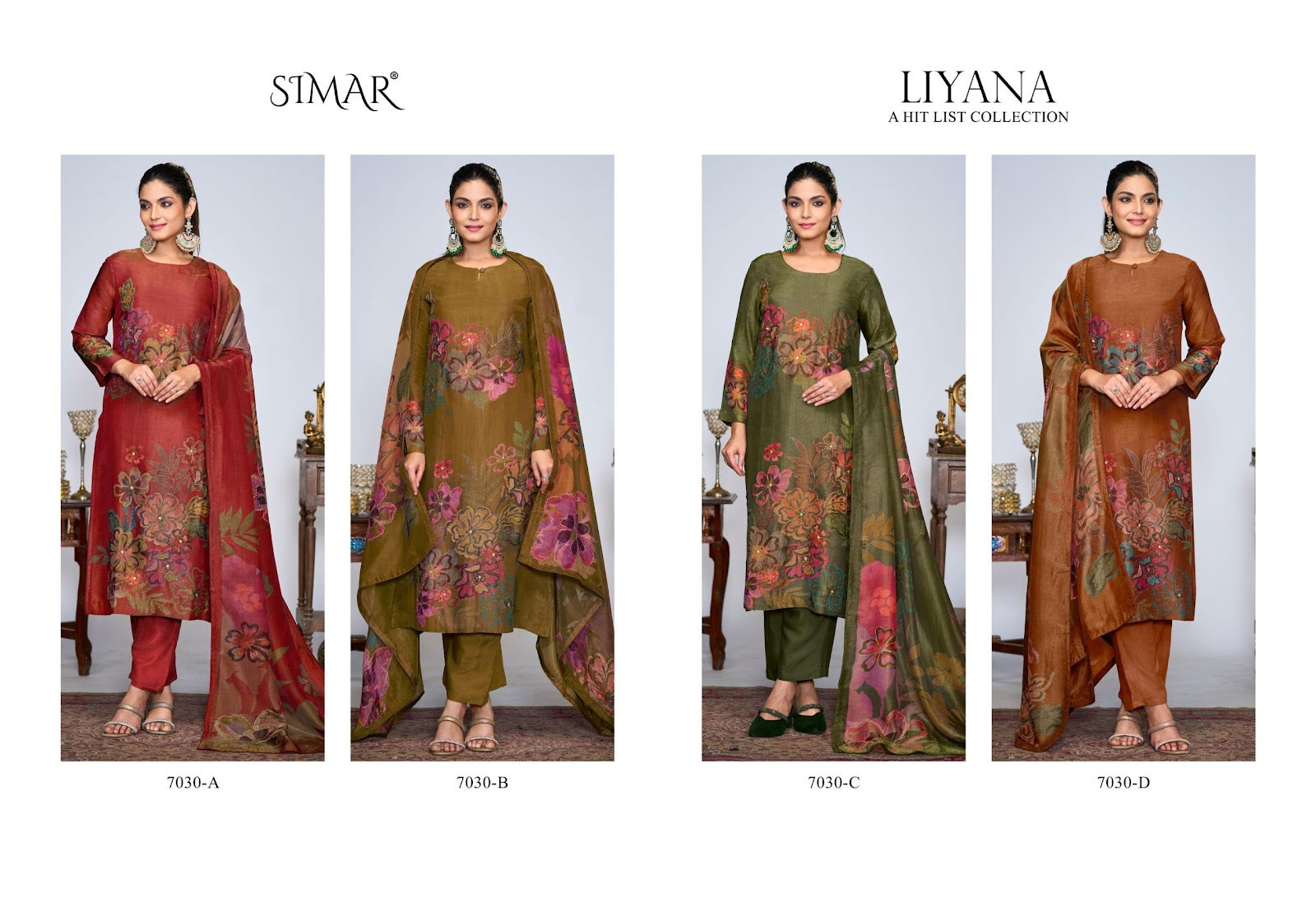 Liyana Simar Pant Style Suits Wholesaler India