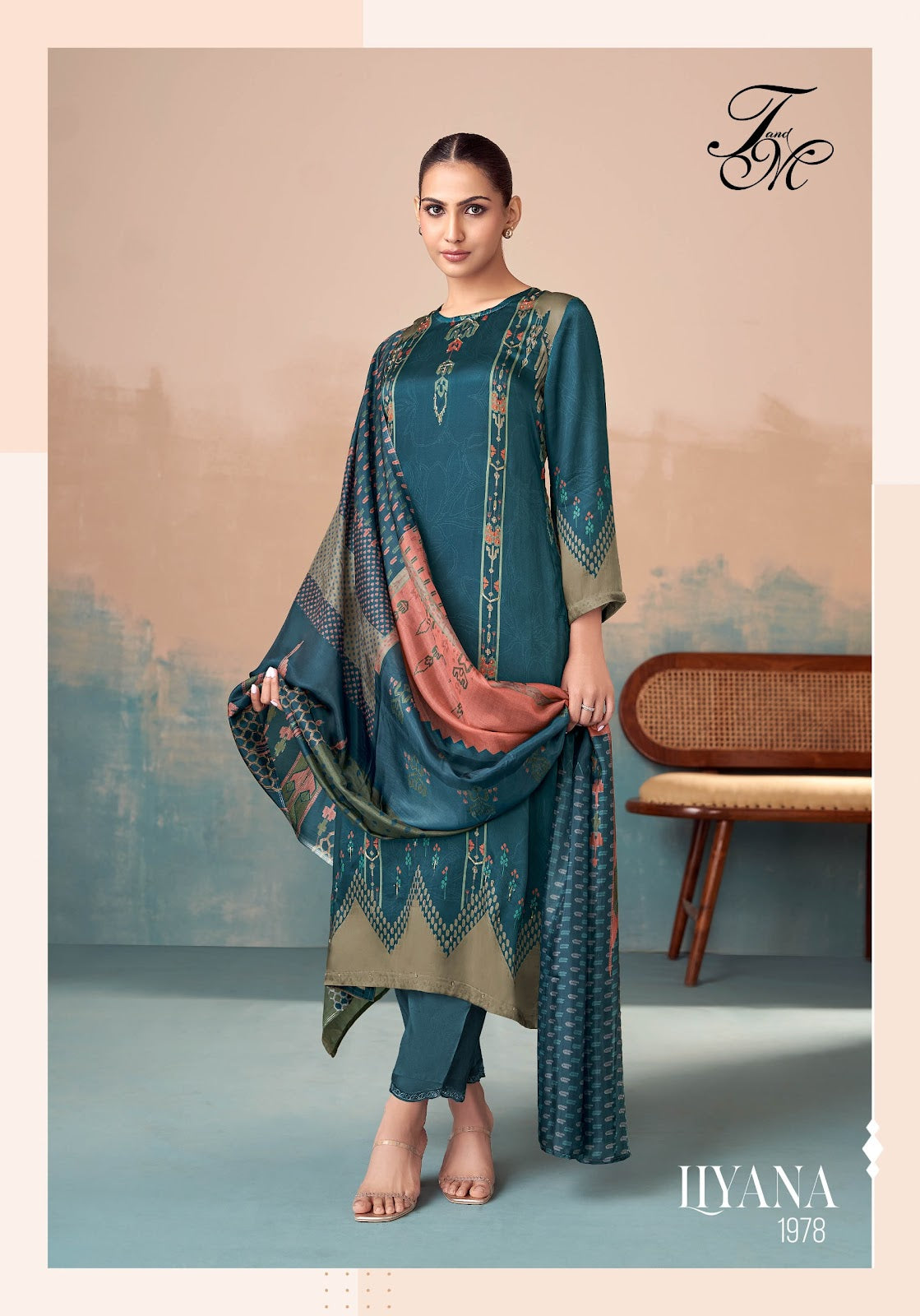 Liyana Tm Satin Silk Pant Style Suits Wholesaler
