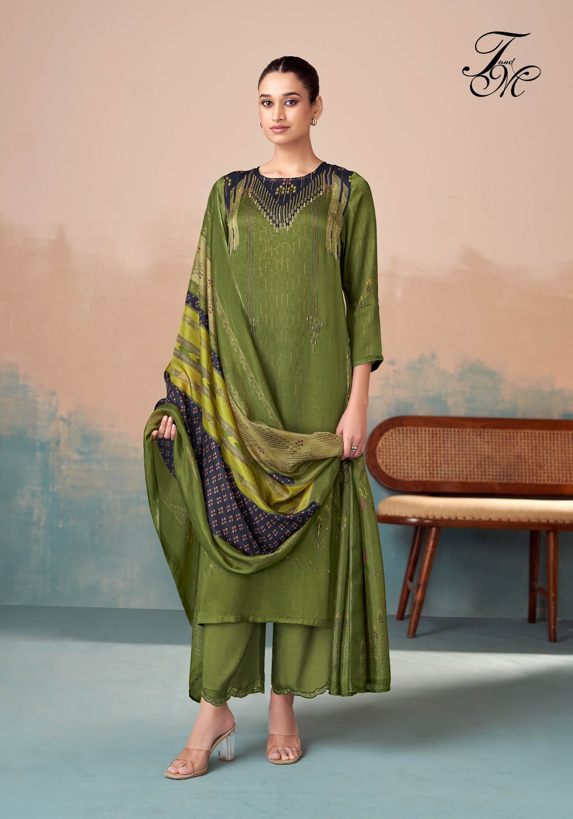 Liyana Tm Satin Silk Pant Style Suits Wholesaler