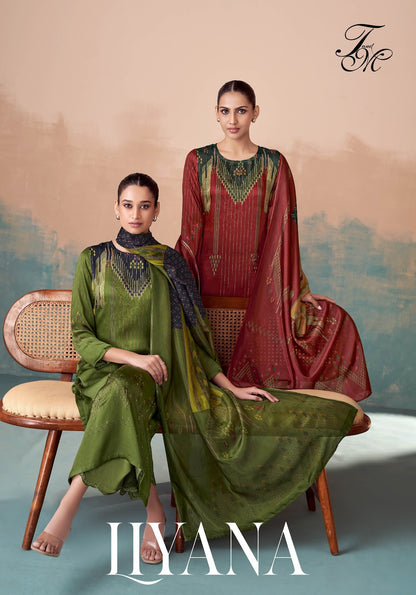 Liyana Tm Satin Silk Pant Style Suits Wholesaler