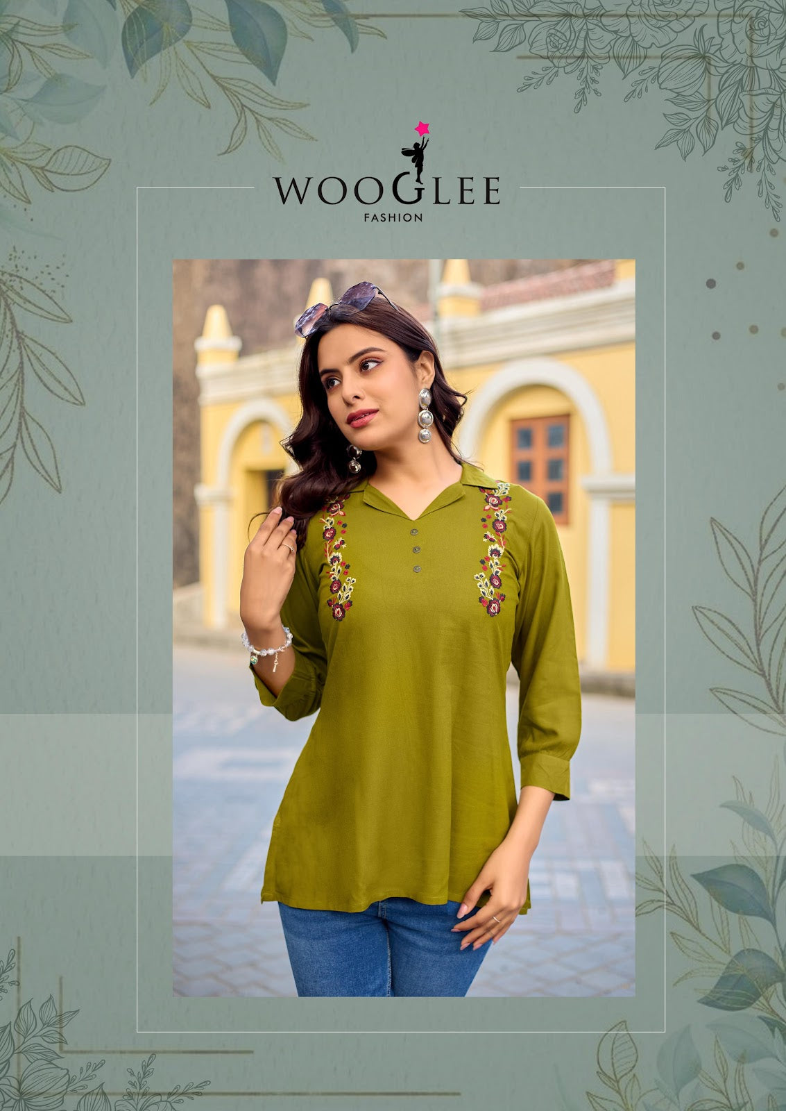 Liyana Wooglee Rayon Fancy Tops Manufacturer India