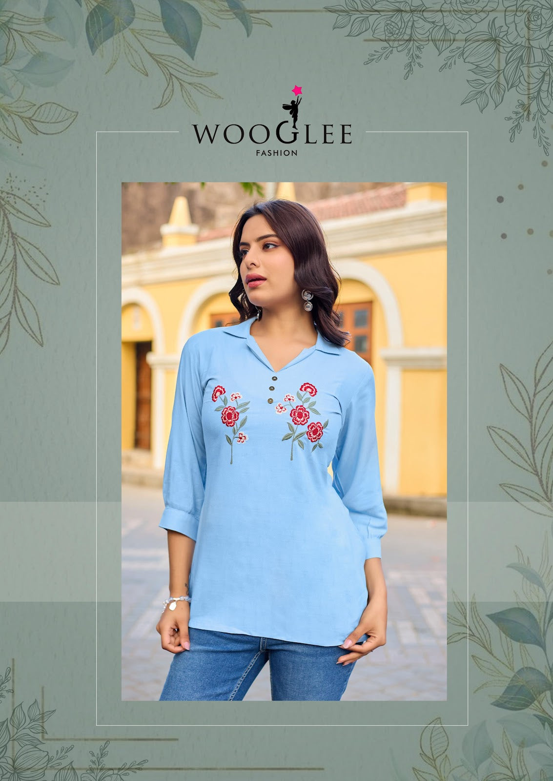 Liyana Wooglee Rayon Fancy Tops Manufacturer India