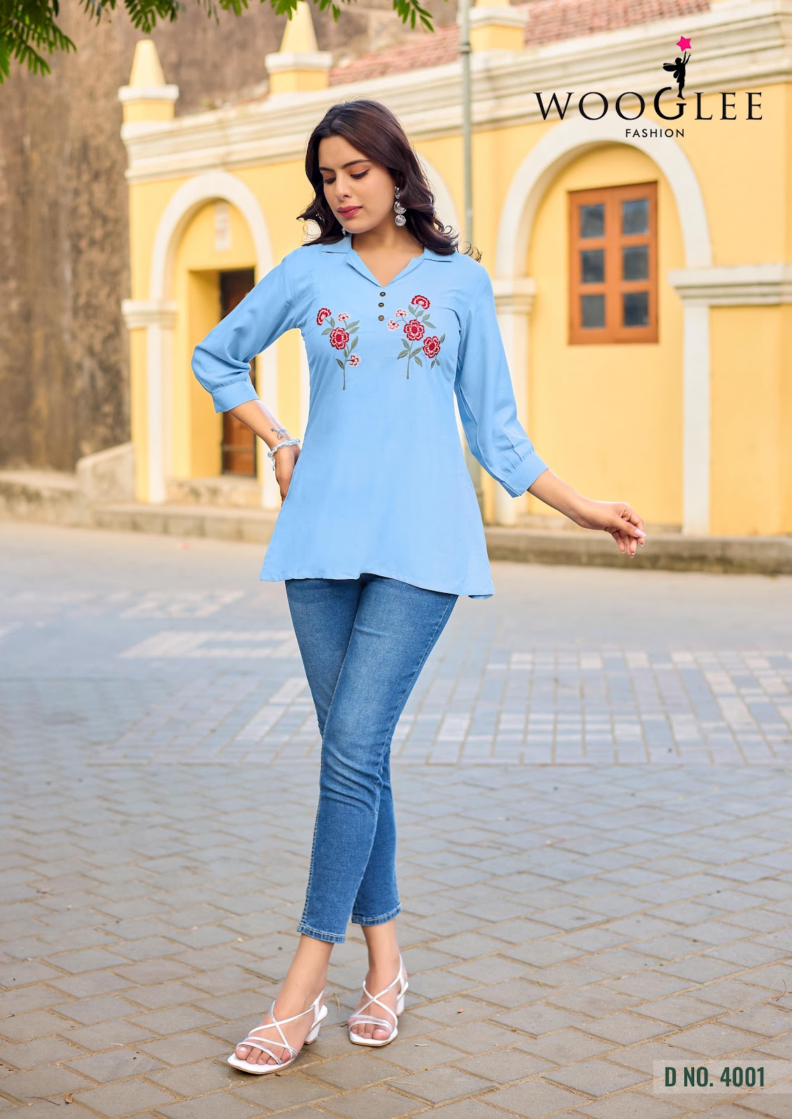 Liyana Wooglee Rayon Fancy Tops Manufacturer India