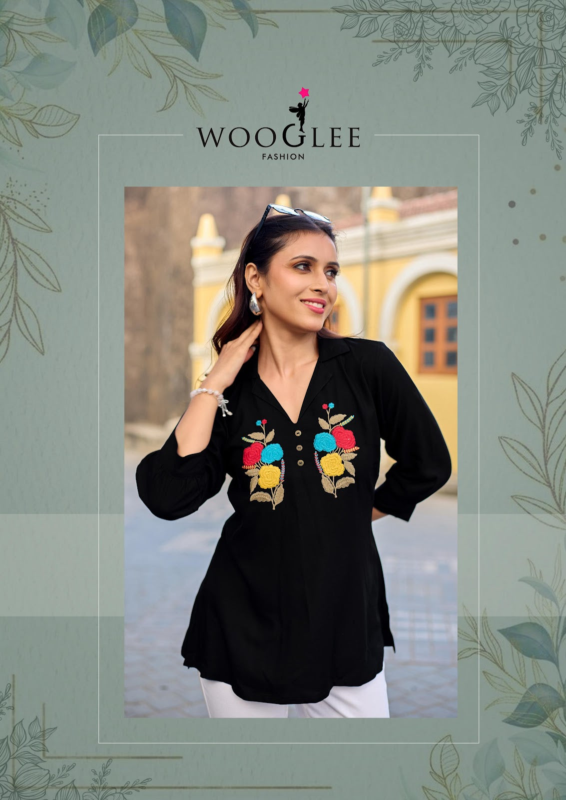 Liyana Wooglee Rayon Fancy Tops Manufacturer India