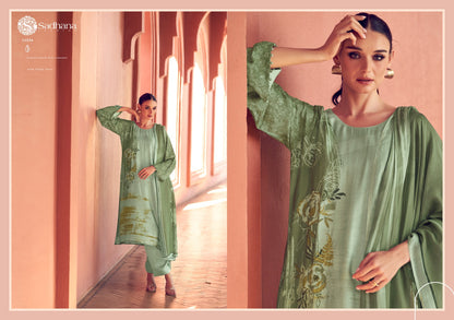 Liyanaa Sadhana Muslin Silk Pant Style Suits Exporter India