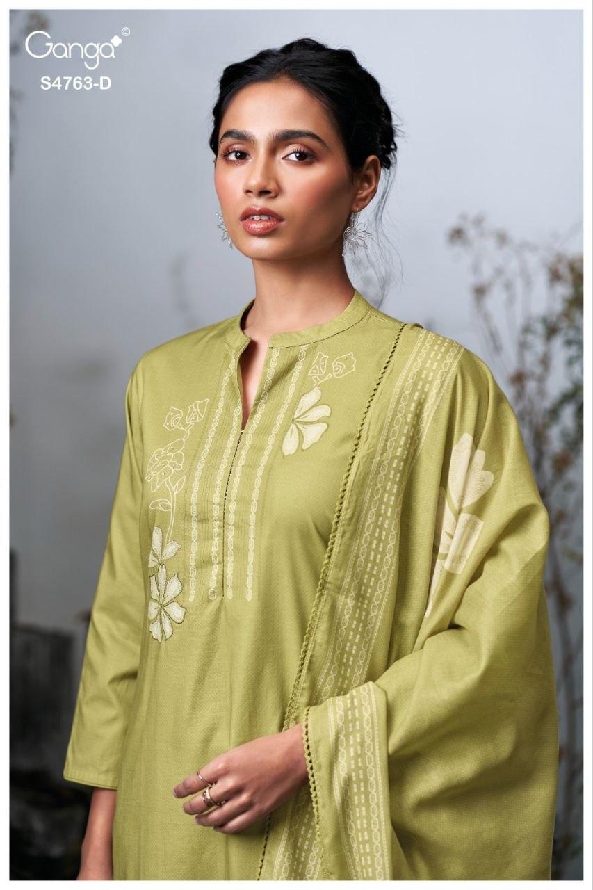 Liyanshi 4763 Ganga Cotton Plazzo Style Suits Wholesaler Gujarat