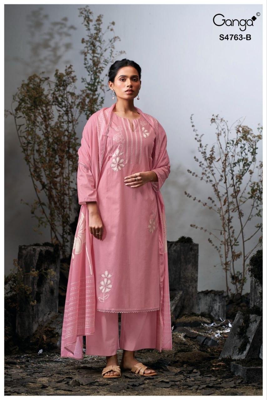 Liyanshi 4763 Ganga Cotton Plazzo Style Suits Wholesaler Gujarat