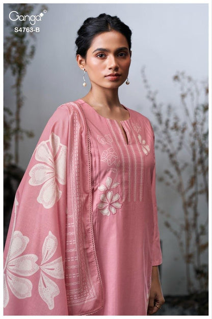 Liyanshi 4763 Ganga Cotton Plazzo Style Suits Wholesaler Gujarat