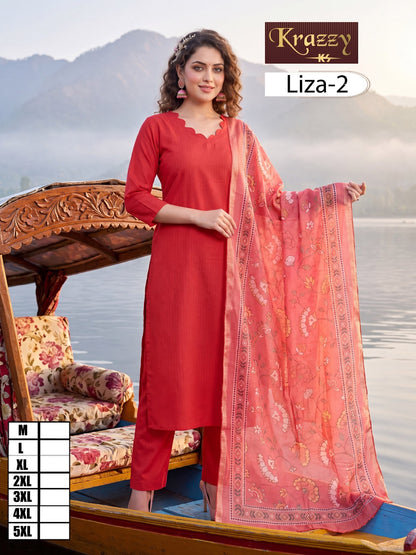 Liza Plain Krazzy Kanha Fancy Readymade Pant Style Suits Wholesaler India