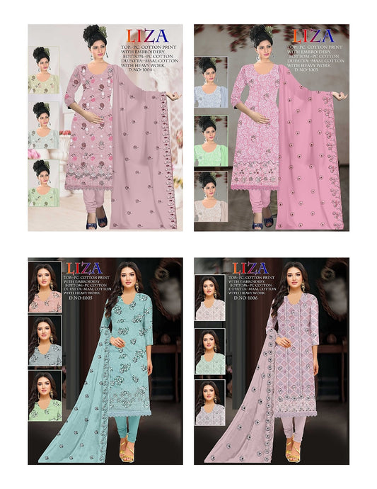 Liza Sun Cotton Pant Style Suits Wholesaler Gujarat