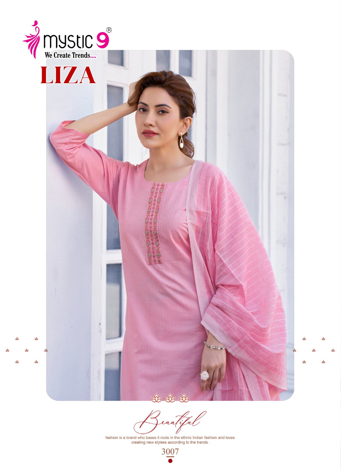 Liza Vol 3 Mystic 9 Cotton Readymade Pant Style Suits Wholesaler