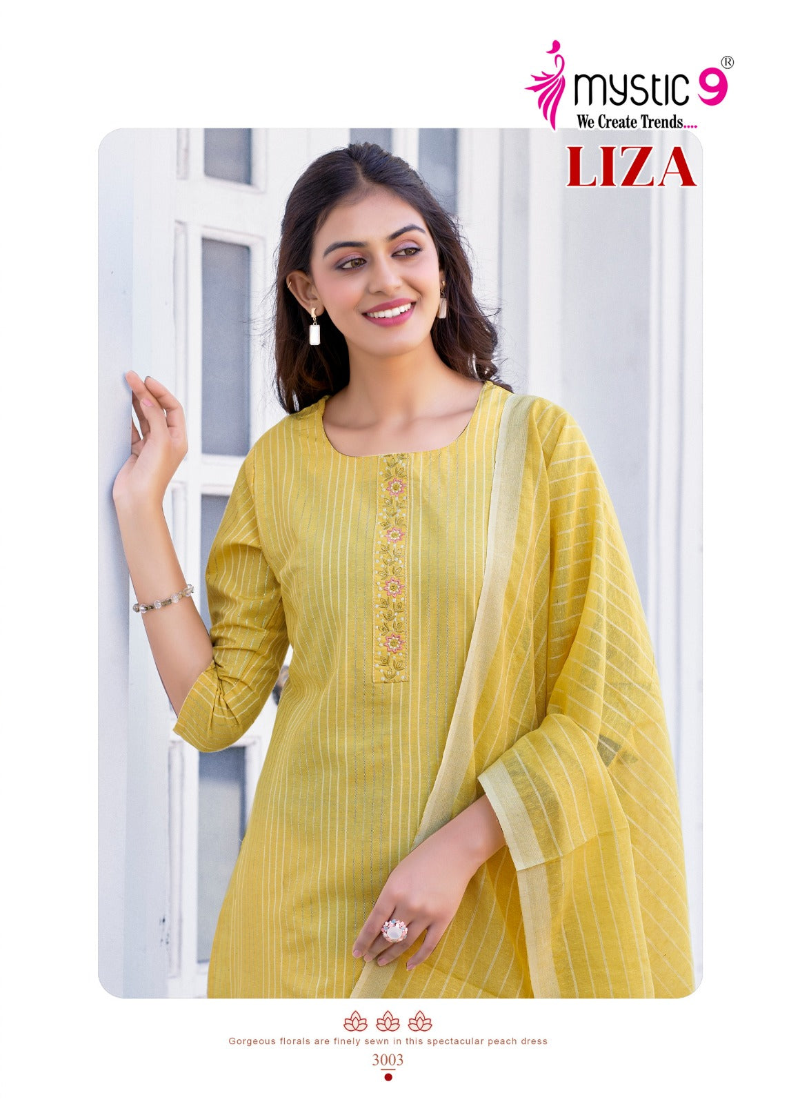 Liza Vol 3 Mystic 9 Cotton Readymade Pant Style Suits Wholesaler