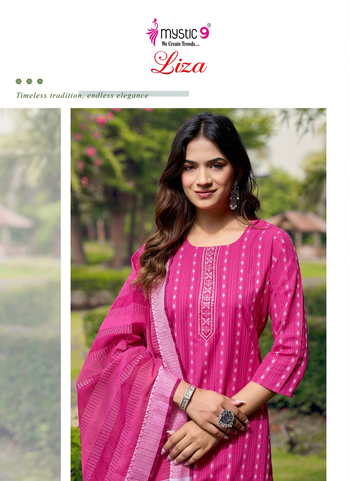 Liza Vol 6 Mystic 9 Handloom Readymade Pant Style Suits Supplier Gujarat