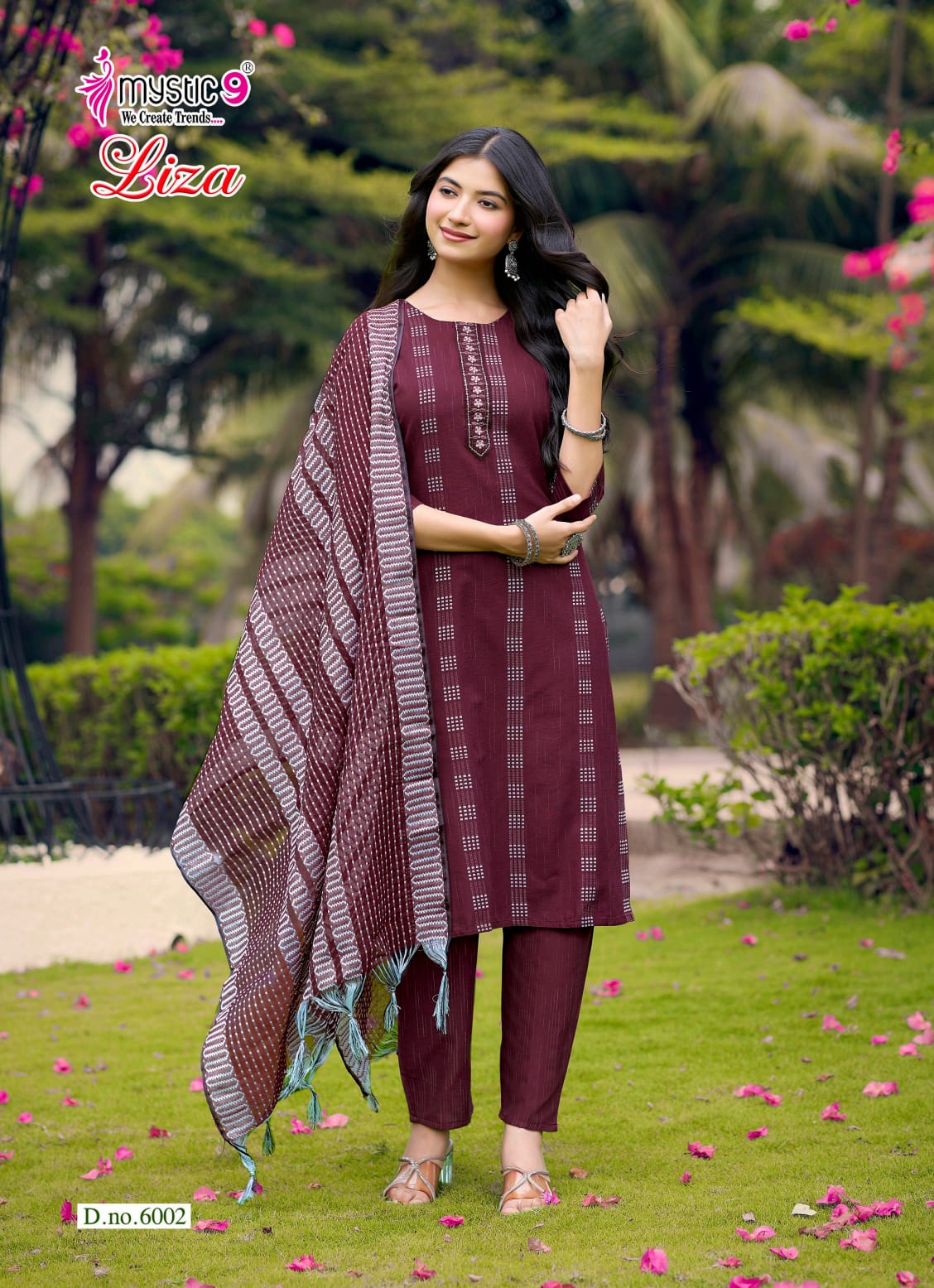 Liza Vol 6 Mystic 9 Handloom Readymade Pant Style Suits Supplier Gujarat