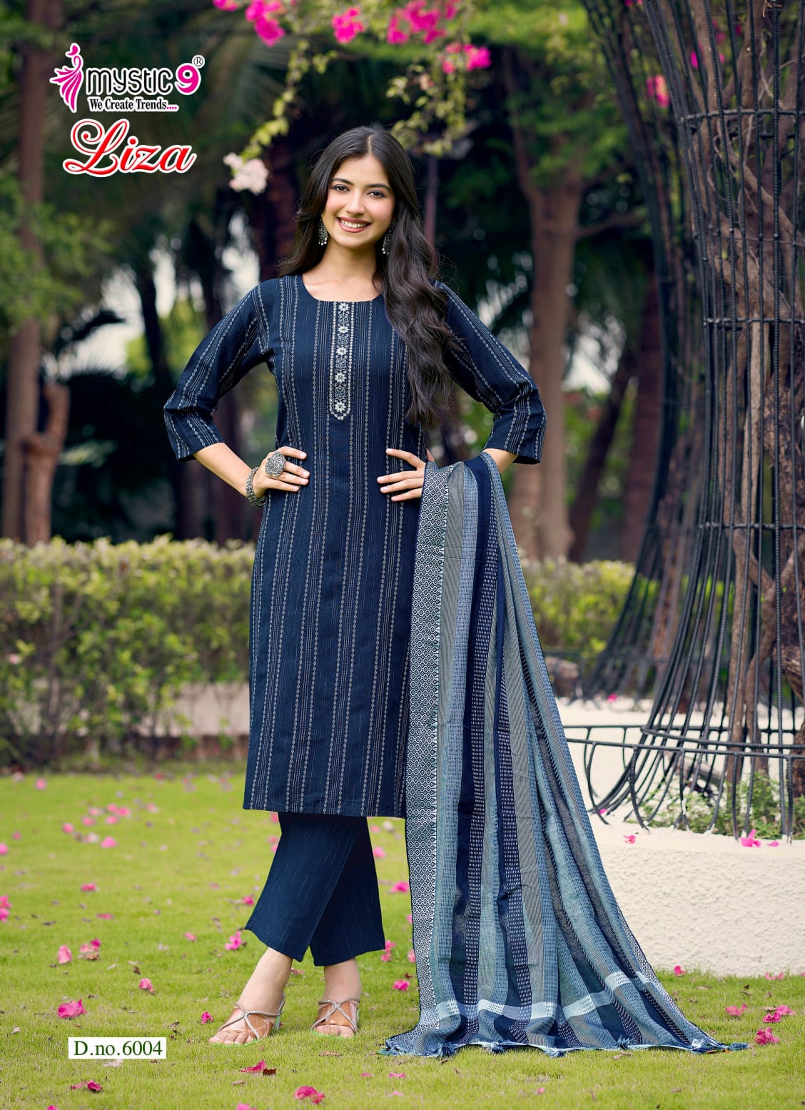 Liza Vol 6 Mystic 9 Handloom Readymade Pant Style Suits Supplier Gujarat