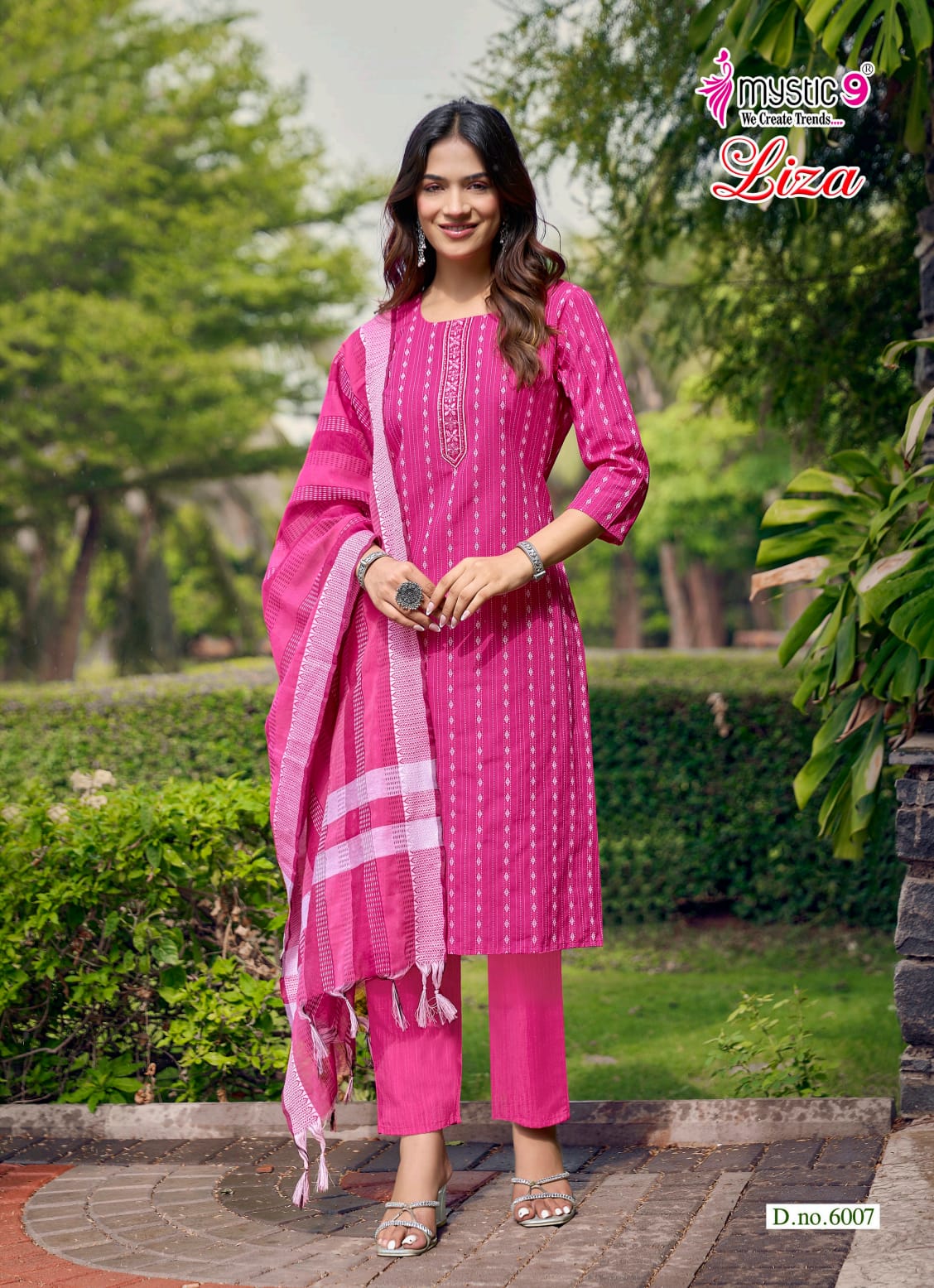 Liza Vol 6 Mystic 9 Handloom Readymade Pant Style Suits Supplier Gujarat