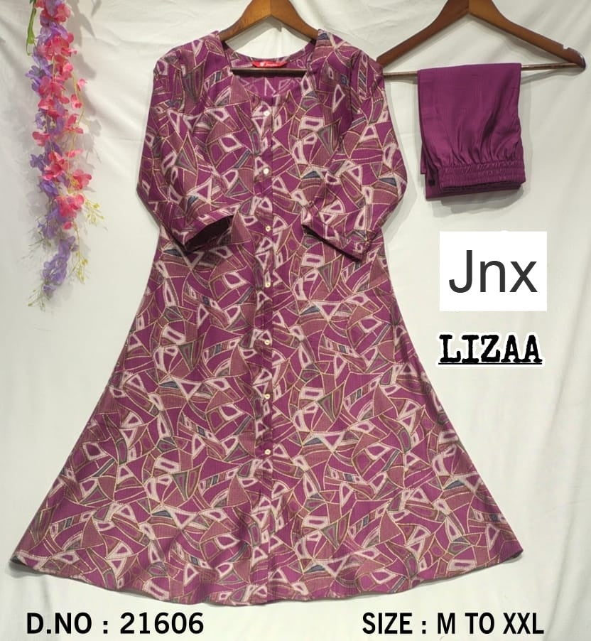 Lizaa Jnx Berlin Kurti Pant Set Wholesale
