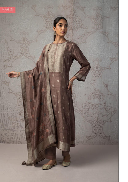 Lizaaf Naariti Silk Jacquard Pant Style Suits Manufacturer