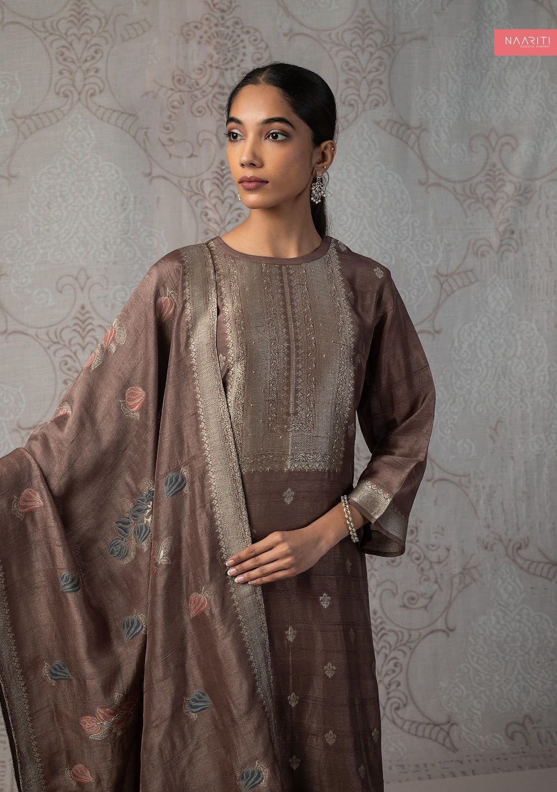 Lizaaf Naariti Silk Jacquard Pant Style Suits Manufacturer