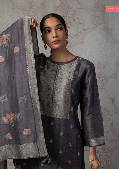 Lizaaf Naariti Silk Jacquard Pant Style Suits Manufacturer