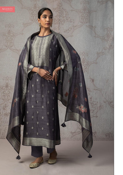 Lizaaf Naariti Silk Jacquard Pant Style Suits Manufacturer