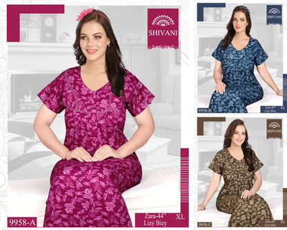 Lizy Bizy 050425 Shivani Night Gowns Exporter