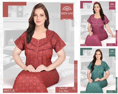 Lizy Bizy 050425 Shivani Night Gowns Exporter