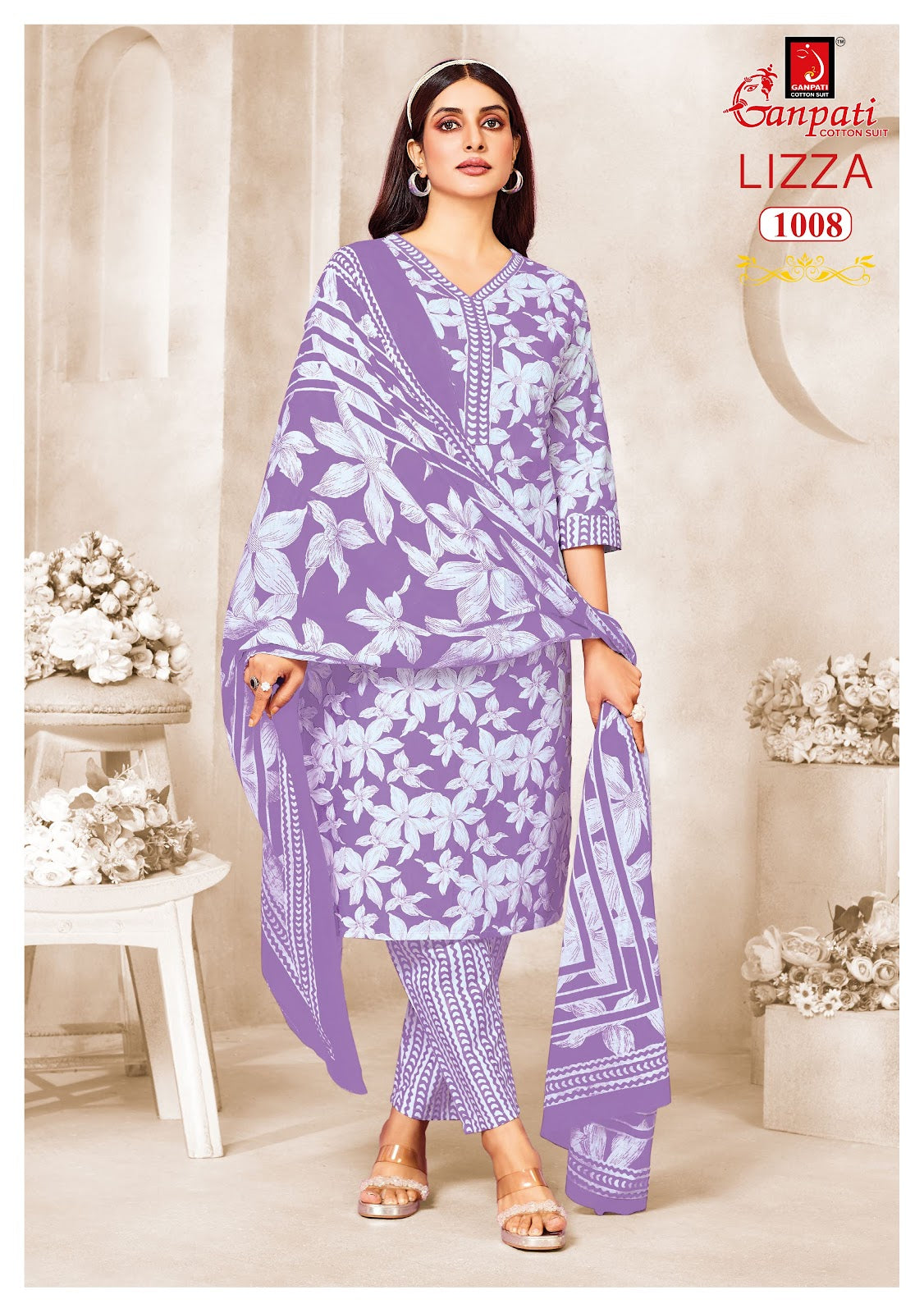 Lizza Vol 1 Pant Ganpati Cotton Dress Material Manufacturer India
