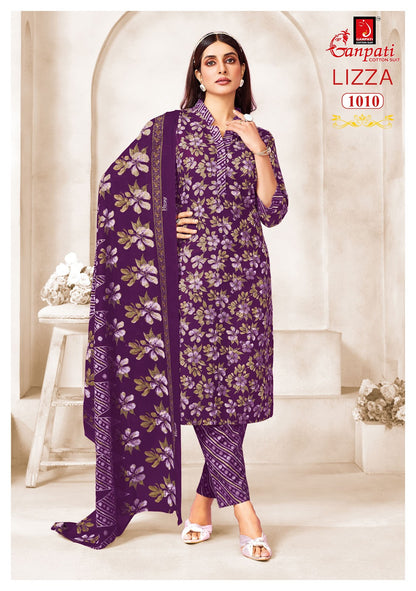 Lizza Vol 1 Pant Ganpati Cotton Dress Material Manufacturer India