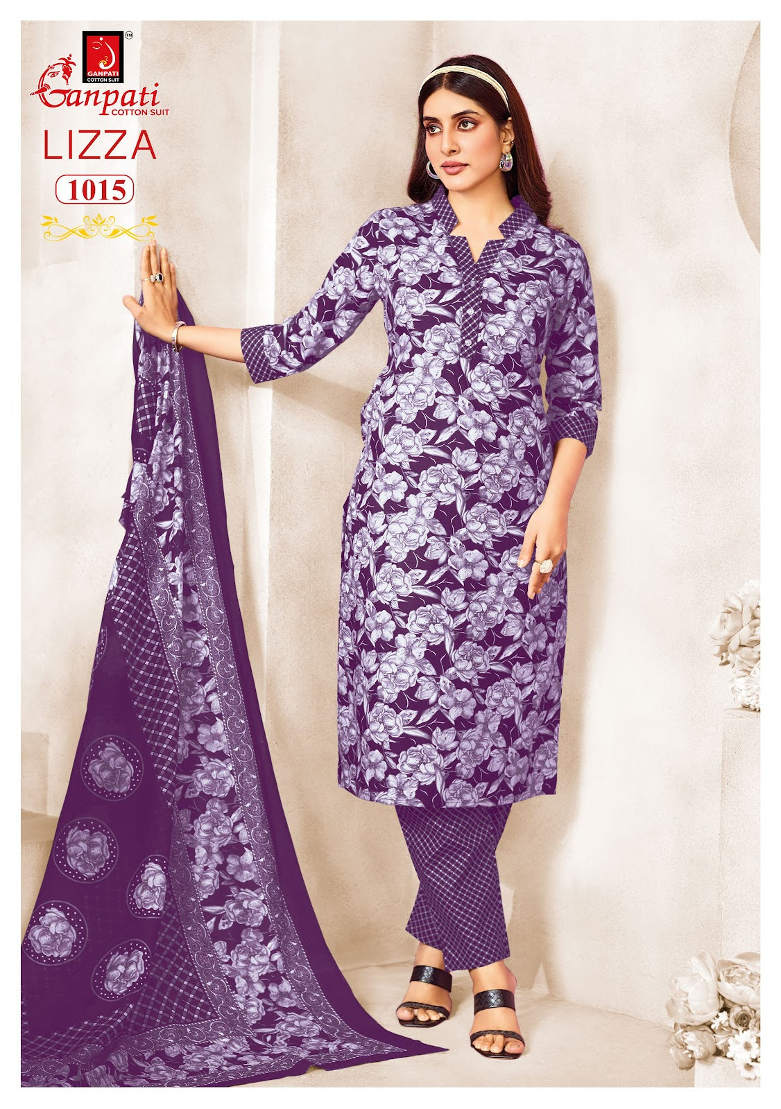 Lizza Vol 1 Pant Ganpati Cotton Dress Material Manufacturer India