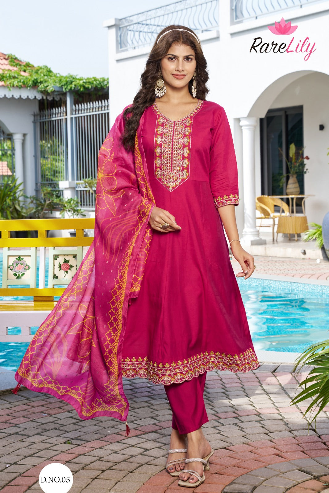 Lizza Vol 1 Rare Lily Roman Silk Readymade Anarkali Suits Manufacturer Ahmedabad
