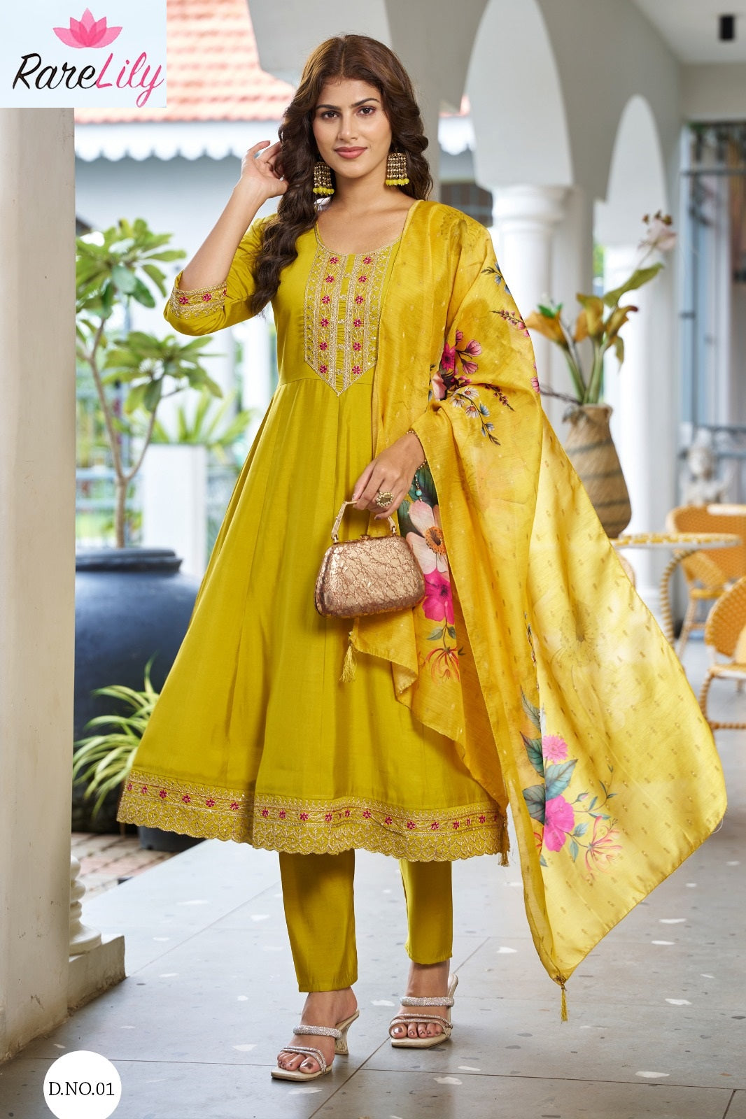 Lizza Vol 1 Rare Lily Roman Silk Readymade Anarkali Suits Manufacturer Ahmedabad