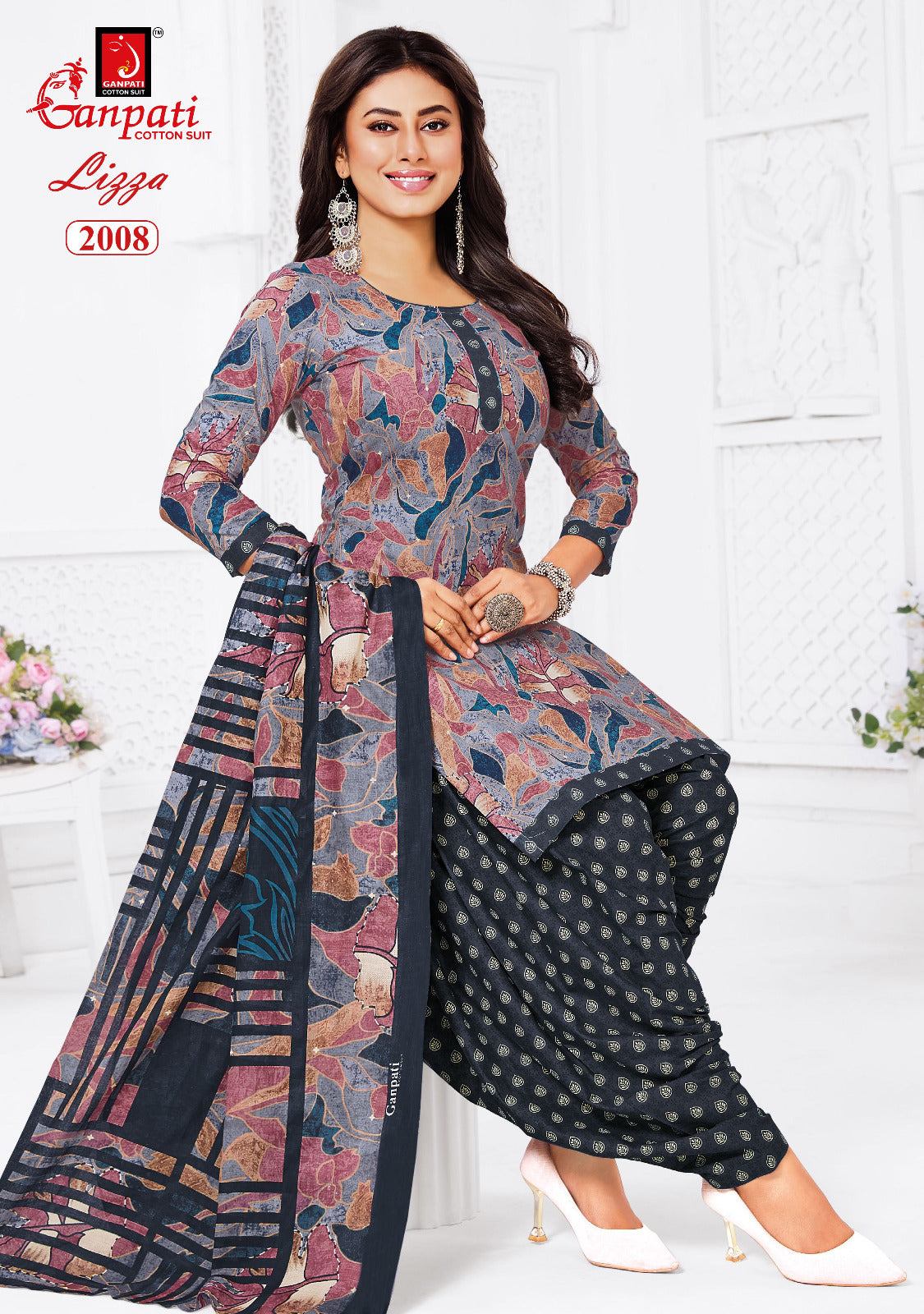Lizza Vol 2 Ganpati Readymade Cotton Patiyala Suits Wholesaler