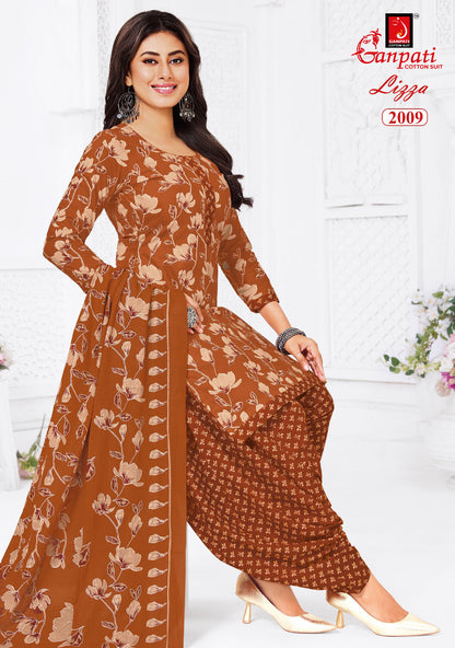 Lizza Vol 2 Ganpati Readymade Cotton Patiyala Suits Wholesaler